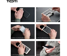 Toti Premium PREMIUM TEMPERED screen protector glass 3D full cover for Apple iPhone 17/16 Pro