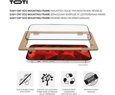 Toti Premium PREMIUM TEMPERED screen protector glass 3D full cover for Apple iPhone 17/16 Pro