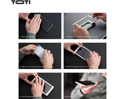 „Toti Premium PREMIUM“ grūdinto stiklo 3D ekrano apsauga, skirta „Apple iPhone 16 Pro Max“.