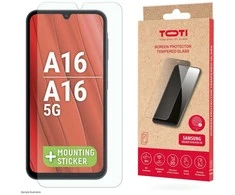Toti grūdinto stiklo 2D ekrano apsauga, skirta „Samsung Galaxy A26/A16//A17“, permatoma