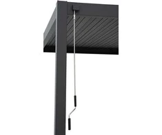 Pavėsinė Pergola PREMIUM WALL 3x4 antracito spalvos (montuojama prie sienos)