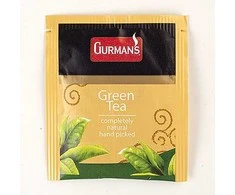 GURMAN'S Natūrali žalioji arbata vokeliuose, 100 vnt po 1.5g