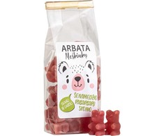 Gurmans Guminukai Arbatos Meškiukai šeivamedžio ir rabarbarų skonio, 125g.