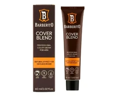 Barberito Cover Blend For Men Tonuojantis kremas plaukams ir barzdai, 2 Very Dark Brown, 60 ml
