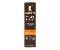 Barberito Cover Blend For Men Tonuojantis kremas plaukams ir barzdai, 4 Medium Brown, 60 ml