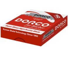 Dorco Raudona Single Edge Razor Blades Vienašmeniai skutimosi peiliukai, 100 vnt.