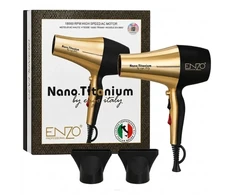 ENZO Professional Plaukų džiovintuvas EN-8862-B, Nano Titanium Juodas Gold, 1845W