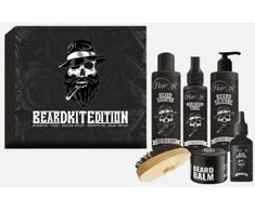 Hairotic Men Hairotic Beard kit Edition 6 in 1 Barzdos priežiūros rinkinys, 1vnt.