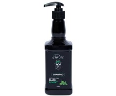 Hairotic Men Hairotic Juodas &amp; Mint Šampūnas Šampūnas Nuo Plaukų Slinkimo, 500ml