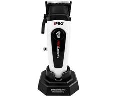 Ipro Probarbers iPRO Professional Hair Clipper Profesionali belaidė plaukų kirpimo mašinėlė S1095, Balta