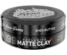 The Shave Factory Exclusive Matte Clay 99 Matinis plaukų molis, 150 ml
