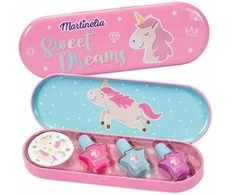 Aquarius MARTINELIA rinkinys manikiurui Little Unicorn, 3 nagų lakai įvairiu spalvu+ lipdukai