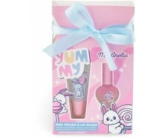 MARTINELIA Yummy kosmetikos rinkinys, 1 nagų lakas, 1 lūpų blizgis
