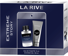 LA RIVE rinkinys vyrams EXTREME STORY (tualetinis vanduo 75 ml+dušo želė 100 ml)