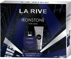 LA RIVE rinkinys vyrams IRONSTONE (tualetinis vanduo 100 ml+dušo želė 100 ml)