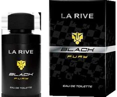 LA RIVE tualetinis vanduo vyrams Juodas Fury, 75 ml