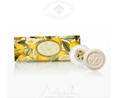 SAF FIORENTINO apvalių muilų su įspaudu rinkinys Citrina, 3x100 g