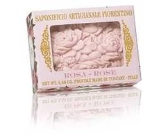 SAF FIORENTINO muilas rankų darbo su gėlių rašto įspaudu Rožė, 125 g