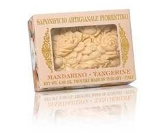 SAF FIORENTINO muilas rankų darbo su gėlių rašto įspaudu Mandarinas, 125 g