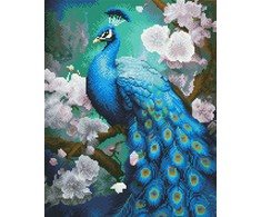 Deimantinė mozaika Mėlynas povas 40x50 cm