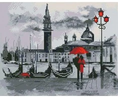 Deimantinė mozaika Romantiškas susitikimas Venecijoje 40x50 cm