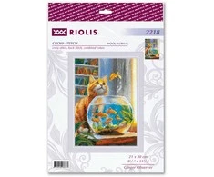 Riolis Kryželiu siuvinėjimo rinkinys "Ginger Observer" 21x30 SR2218