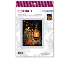Riolis Kryželiu siuvinėjimo rinkinys Jaukus ruduo 18x24 SR2146