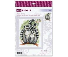 Riolis Kryželio siūlų rinkinys "Lemūrai" 24x30 SR2196