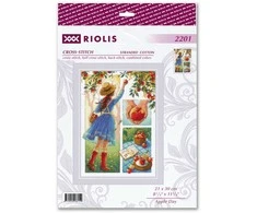 Riolis Siuvinėjimo kryželiu rinkinys "Apple day" 21x30 SR2201