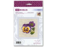 Pair of Pansies siuvinėjimo rinkinys iš RIOLIS Nr.: 1857