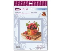 Riolis Siuvinėjimo kryželiu rinkinys "Prinokusi vyšnia" 20x20 SR2169