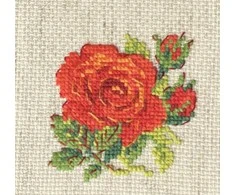 Raudona Rose siuvinėjimo rinkinys iš RIOLIS Nr.: 1843