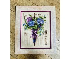 Riolis Kryželiu siuvinėjimo rinkinys Umbrella Wreath 24x30 SR2087