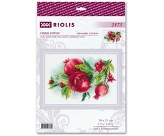 Riolis Kryželių siuvinėjimo rinkinys "Saldus Granatas" 30x21 SR2175