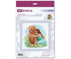 Riolis Siuvinėjimo kryželiu rinkinys "Tikras draugas" 30x30 SR2158