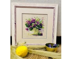 Riolis Rankdarbių rinkinys Žibutės vazonėlyje 22x22 SR2091