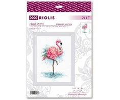 Riolis Siuvinėjimo rinkinys Žydintis flamingas 18x24 SR2117