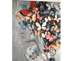 Tapyba pagal skaičius Drugelio plaukai 40x50 cm