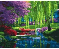 Tapyba pagal skaičius Gluosnio atspindys 40x50 cm
