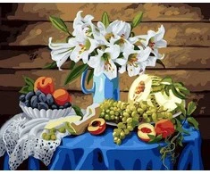 Tapyba pagal skaičius Kaimiški vaisiai 40x50 cm