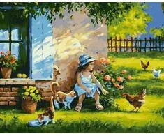 Tapyba pagal skaičius Kaimo draugai 40x50 cm