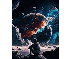 Tapyba pagal skaičius Kosminis svajotojas 40x50 cm