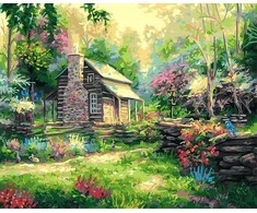 Tapyba pagal skaičius Miško namelis 40x50 cm