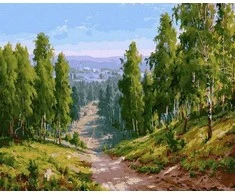 Tapyba pagal skaičius Miško takas 40x50 cm