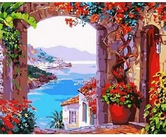 Tapyba pagal skaičius Pajūrio arka 40x50 cm