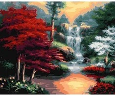 Tapyba pagal skaičius Ramūs kriokliai 40x50 cm