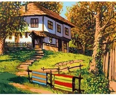 Tapyba pagal skaičius Šalies rekolekcijos 40x50 cm
