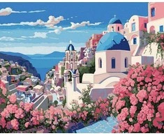 Tapyba pagal skaičius Santorini svajonės 40x50 cm