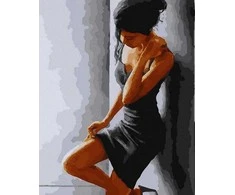 Tapyba pagal skaičius Siluetas Elegancija 40x50 cm
