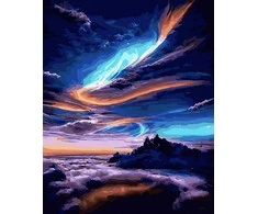 Tapyba pagal skaičius Skyline Twilight 40x50 cm